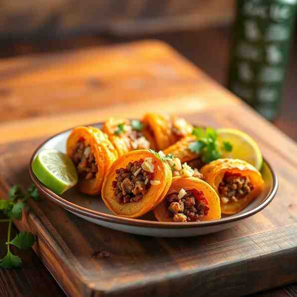 Dominican Tostones Rellenos